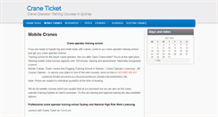 Desktop Screenshot of craneticket.com