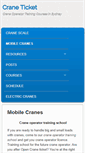 Mobile Screenshot of craneticket.com