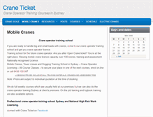 Tablet Screenshot of craneticket.com